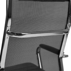Scranton & Co High Back Leather Mesh Executive Swivel Office Chair In Black -CYMAX Sales 2437215 17 L