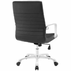 Scranton & Co Contemporary Mid Back Swivel Office Chair In Black -CYMAX Sales 2437848 2 L