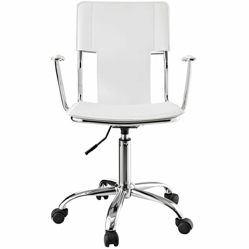 Scranton & Co Contemporary Modern Office Chair In White 4 Scranton & Co Contemporary Modern Office Chair In White - Image 2