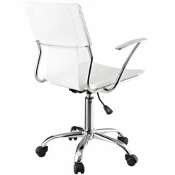 Scranton & Co Contemporary Modern Office Chair In White 8 Scranton & Co Contemporary Modern Office Chair In White -CYMAX Sales 2437850 2 L