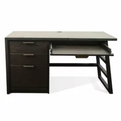 Bowery Hill Contemporary 56" Computer Desk In Ebonized Acacia -CYMAX Sales 2438357 13 L