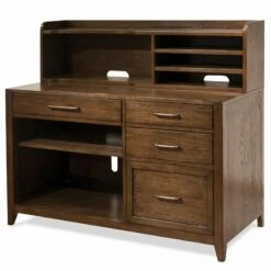 Bowery Hill Contemporary 48" Computer Credenza In Plymouth Brown Oak 16 Bowery Hill Contemporary 48" Computer Credenza In Plymouth Brown Oak -CYMAX Sales 2438394 4 L