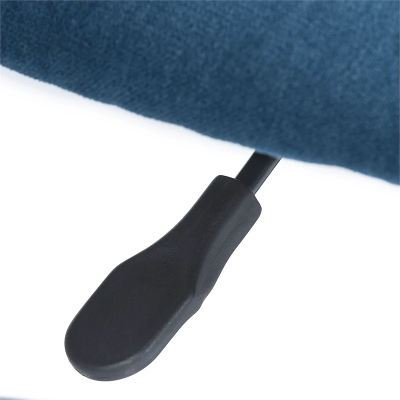 FurnitureR Dudley Swivel Seat Fabric Upholstered Office Chair In Dark Blue 20 FurnitureR Dudley Swivel Seat Fabric Upholstered Office Chair In Dark Blue - Image 18