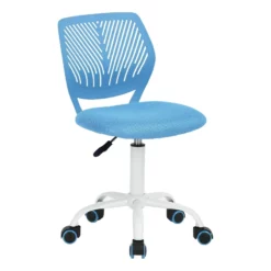 FurnitureR Carnation Swivel Teen Plastic And Mesh Task Chair In Turquoise 39 FurnitureR Carnation Swivel Teen Plastic And Mesh Task Chair In Turquoise -CYMAX Sales 2440262 8 L