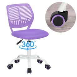 FurnitureR Carnation Swivel Teen Plastic And Mesh Task Chair In Turquoise 31 FurnitureR Carnation Swivel Teen Plastic And Mesh Task Chair In Turquoise -CYMAX Sales 2440264 10 L