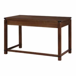 OS Home And Office Furniture Transitional Wood Writing Desk In Brushed Walnut -CYMAX Sales 2442061 2 L