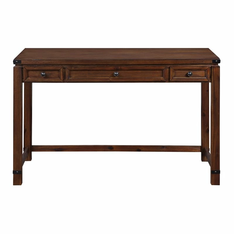 OS Home And Office Furniture Transitional Wood Writing Desk In Brushed Walnut 6 OS Home And Office Furniture Transitional Wood Writing Desk In Brushed Walnut - Image 4
