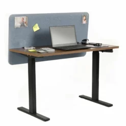 OS Home And Office Furniture 47.25" Wood Privacy Screen/Tackboard In Blue -CYMAX Sales 2442197 3 L