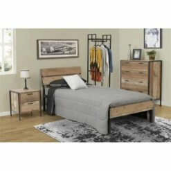 OS Home And Office Furniture 1-Drawer Wood Home Study Desk In Barnwood Brown 22 OS Home And Office Furniture 1-Drawer Wood Home Study Desk In Barnwood Brown -CYMAX Sales 2442263 13 L