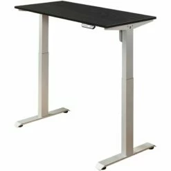Klair Living Florence Wood Ergonomic Adjustable Computer Desk In Light Gray 18 Klair Living Florence Wood Ergonomic Adjustable Computer Desk In Light Gray -CYMAX Sales 2443574 L