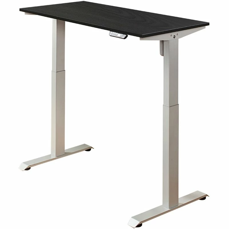 Klair Living Florence Wood Ergonomic Adjustable Computer Desk In Light Gray 7 Klair Living Florence Wood Ergonomic Adjustable Computer Desk In Light Gray - Image 5