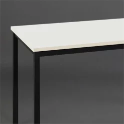 Klair Living Harry Contemporary Wood And Metal Computer Desk In Ivory -CYMAX Sales 2443579 1 L