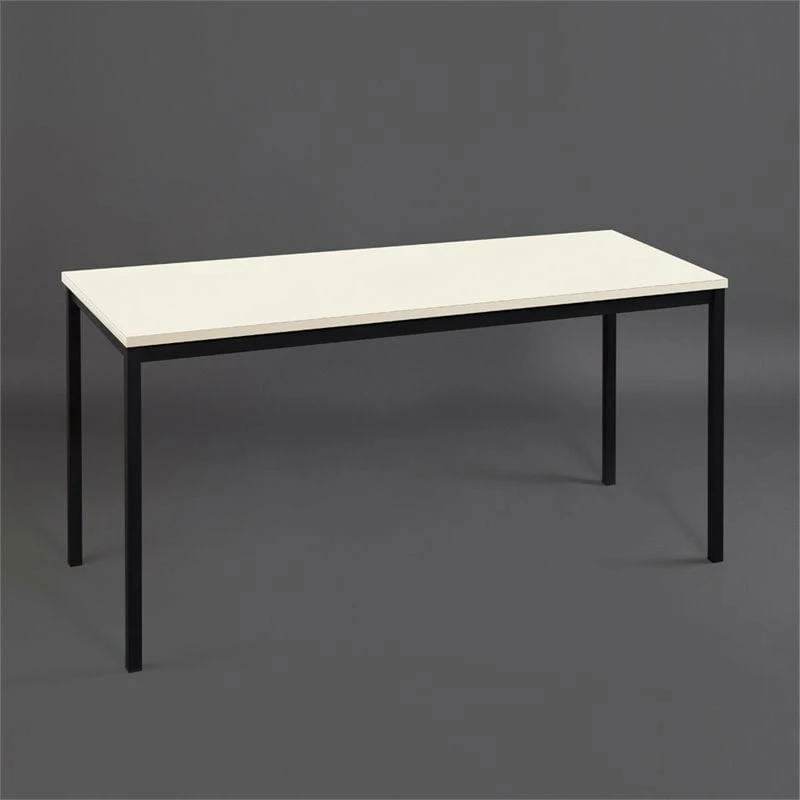 Klair Living Harry 63" Contemporary Wood And Metal Computer Desk In Acacia Brown 4 Klair Living Harry 63" Contemporary Wood And Metal Computer Desk In Acacia Brown - Image 2