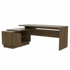 RST Brands Emery Composite Wood Modern L-Shaped Desk - Gray Oak -CYMAX Sales 2443976 3 L