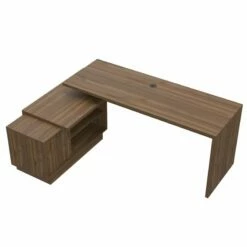 RST Brands Emery Composite Wood Modern L-Shaped Desk - Gray Oak -CYMAX Sales 2443976 4 L