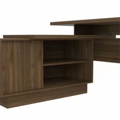 RST Brands Emery Composite Wood Modern L-Shaped Desk - Mahogany 24 RST Brands Emery Composite Wood Modern L-Shaped Desk - Mahogany -CYMAX Sales 2443976 5 L 1