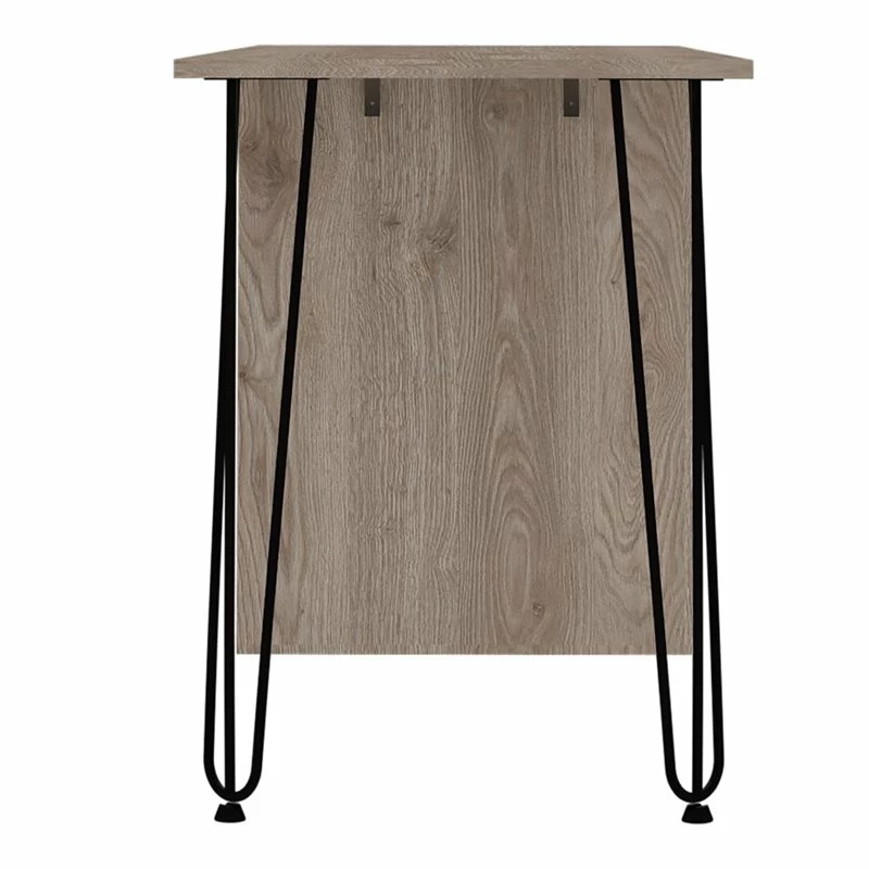 RST Brands Aster Composite Wood Contemporary 2-Drawer Desk - Aged Oak 5 RST Brands Aster Composite Wood Contemporary 2-Drawer Desk - Aged Oak - Image 3