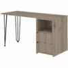 RST Brands Aster Composite Wood Contemporary 2-Drawer Desk - Aged Oak 1 RST Brands Aster Composite Wood Contemporary 2-Drawer Desk - Aged Oak -CYMAX Sales 2444012 L