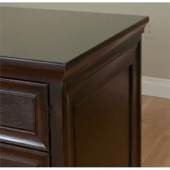 Martin Furniture Fulton Double Pedestal Desk In Espresso 11 Martin Furniture Fulton Double Pedestal Desk In Espresso -CYMAX Sales 244430 10 L