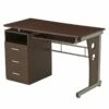 Techni Mobili Laminate Computer Desk In Chocolate -CYMAX Sales 244638 L