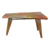 Mar Vista Tri-Tone Metal Cladded Writing Desk In Copper Finish 2 Mar Vista Tri-Tone Metal Cladded Writing Desk In Copper Finish -CYMAX Sales 2449371 3 L
