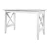 Pemberly Row Crossed Design Modern Solid Wood Writing Desk In White 1 Pemberly Row Crossed Design Modern Solid Wood Writing Desk In White -CYMAX Sales 2452250 L