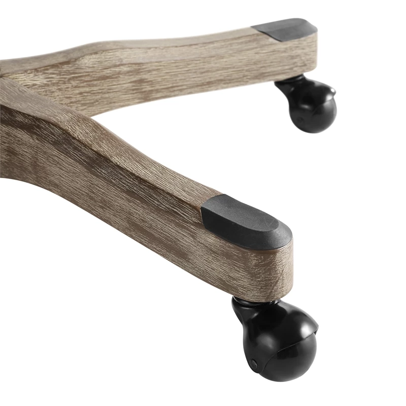 Urbanpro Transitional Wood Upholstered Office Chair In Floral Gray 21 Urbanpro Transitional Wood Upholstered Office Chair In Floral Gray - Image 19