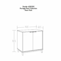 Sauder Portage Park Engineered Wood Door (2 Pack) In Kiln Acacia/Natural -CYMAX Sales 2454329 2 L