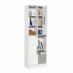 Sauder HomePlus Engineered Wood Storage Cabinet In Glacier White -CYMAX Sales 2454332 4 L
