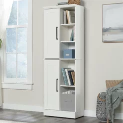 Sauder HomePlus Engineered Wood Storage Cabinet In Glacier White -CYMAX Sales 2454332 6 L