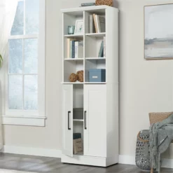 Sauder HomePlus Engineered Wood Storage Cabinet In Glacier White -CYMAX Sales 2454332 7 L