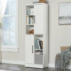 Sauder HomePlus Engineered Wood Storage Cabinet In Glacier White -CYMAX Sales 2454332 9 L