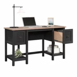 Sauder Cottage Road Engineered Wood Desk In Raven Oak -CYMAX Sales 2454343 3 L