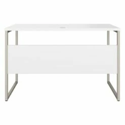 Hybrid 48W X 24D Computer Table Desk In Black Walnut - Engineered Wood -CYMAX Sales 2454670 4 L