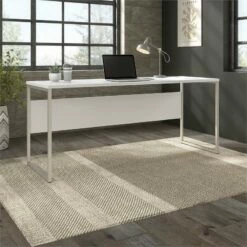Hybrid 72W X 24D Computer Table Desk In Platinum Gray - Engineered Wood 36 Hybrid 72W X 24D Computer Table Desk In Platinum Gray - Engineered Wood -CYMAX Sales 2454679 1 L