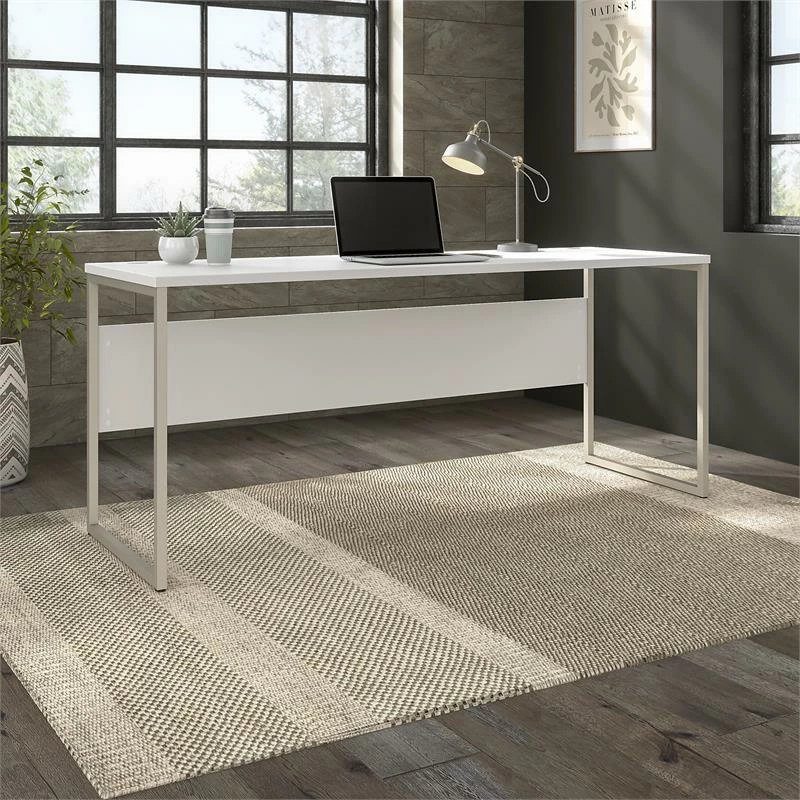 Hybrid 72W X 24D Computer Table Desk In Platinum Gray - Engineered Wood 17 Hybrid 72W X 24D Computer Table Desk In Platinum Gray - Engineered Wood - Image 15