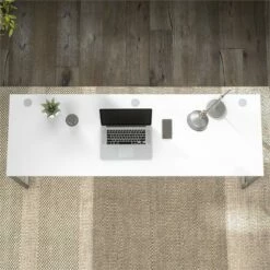 Hybrid 72W X 24D Computer Table Desk In Platinum Gray - Engineered Wood 40 Hybrid 72W X 24D Computer Table Desk In Platinum Gray - Engineered Wood -CYMAX Sales 2454679 5 L