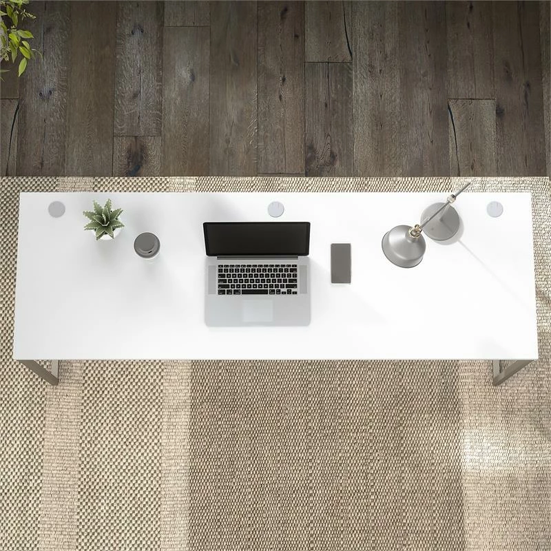 Hybrid 72W X 24D Computer Table Desk In Platinum Gray - Engineered Wood 21 Hybrid 72W X 24D Computer Table Desk In Platinum Gray - Engineered Wood - Image 19