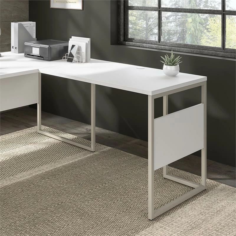 Hybrid 42W X 24D Desk Return/Bridge In Black Walnut - Engineered Wood 4 Hybrid 42W X 24D Desk Return/Bridge In Black Walnut - Engineered Wood - Image 2