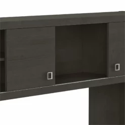 Echo 60W Credenza Desk With Hutch In Gray Sand - Engineered Wood -CYMAX Sales 2461723 5 L