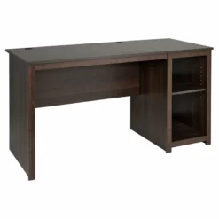 Home Square 2-Piece Set With Computer Desk And 72" TV Stand In Espresso -CYMAX Sales 2463611 2 L