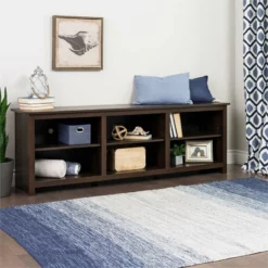 Home Square 2-Piece Set With Computer Desk And 72" TV Stand In Espresso -CYMAX Sales 2463611 4 L