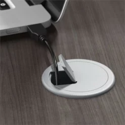 Studio A 60W Computer Desk With Drawers In Storm Gray - Engineered Wood -CYMAX Sales 2467481 5 L