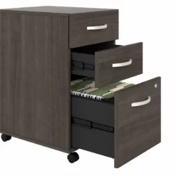 Studio A 60W Computer Desk With Drawers In Storm Gray - Engineered Wood -CYMAX Sales 2467481 6 L