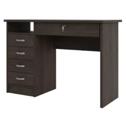 Tvilum Walden Desk With 5 Drawers In Dark Chocolate -CYMAX Sales 2468106 8 L
