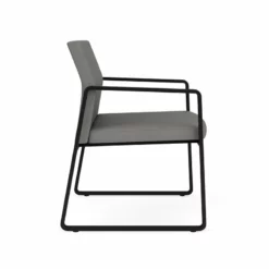 Lesro Gansett Oversize Guest Chair In Black/Adler Gray Flannel/Castillo Metal -CYMAX Sales 2472897 1 L 2