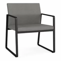 Lesro Gansett Fabric Oversize Guest Chair In Black/Adler Gray Flannel -CYMAX Sales 2472897 L 3