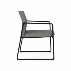 Lesro Gansett Modern Fabric Guest Chair In Black/Open House Navy -CYMAX Sales 2472929 1 L 2