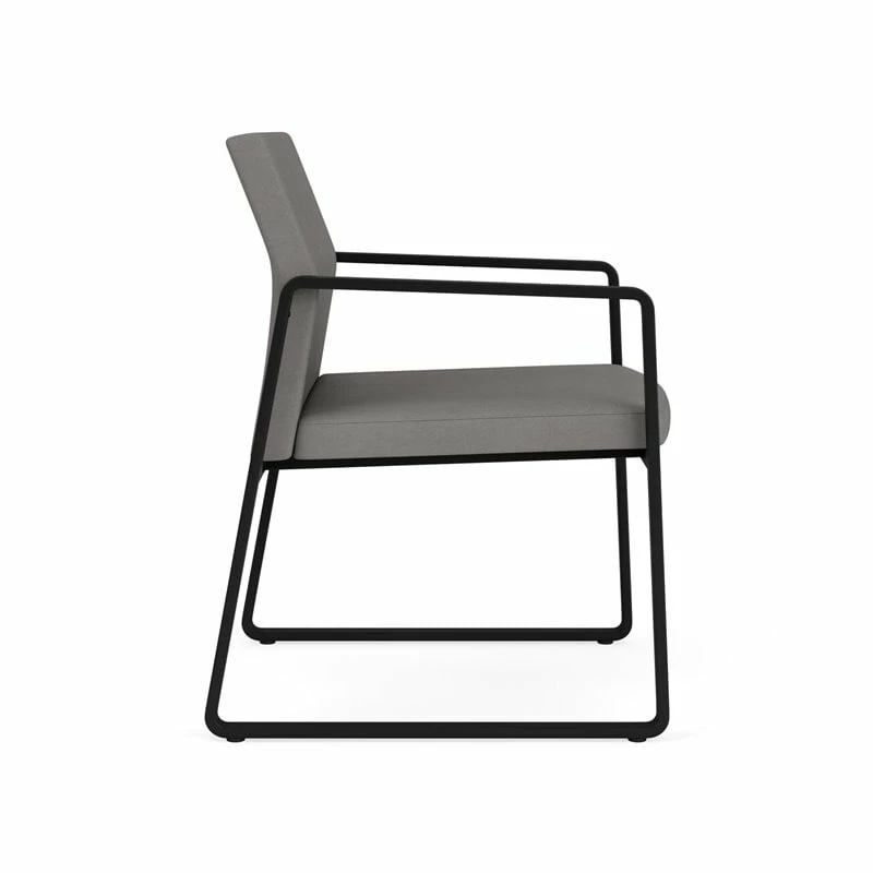 Lesro Gansett Modern Fabric Guest Chair In Black/Adler Nocturnal 19 Lesro Gansett Modern Fabric Guest Chair In Black/Adler Nocturnal - Image 17