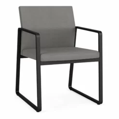 Lesro Gansett Modern Polyurethane Guest Chair In Black/Castillo Black -CYMAX Sales 2472929 L 3